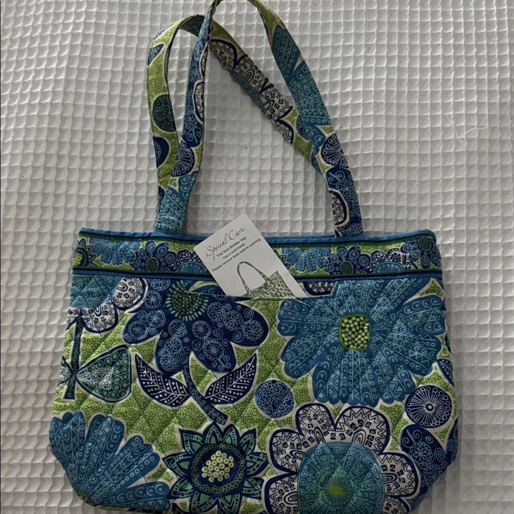 Vera Bradley Blue and Green Floral Bag